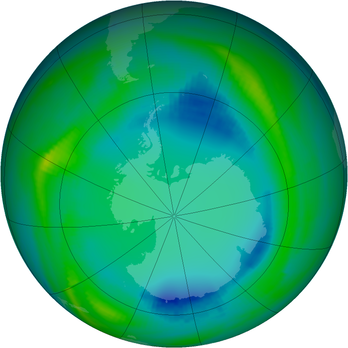 Ozone Map 1998-08-01